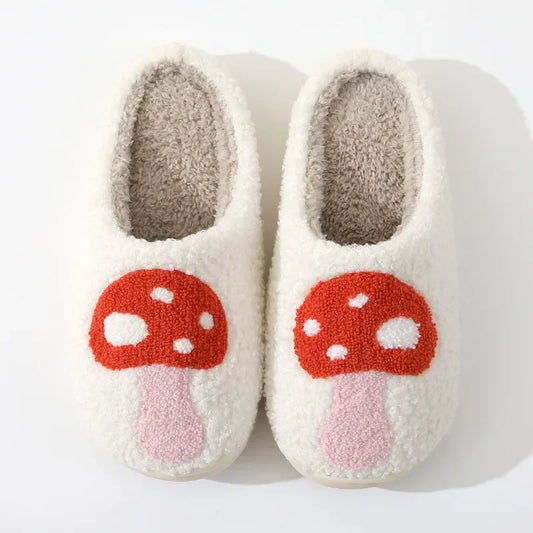 Pantoufles Champignon Mignonnes – Chaussons chauds, confortables et antidérapants pour la maison