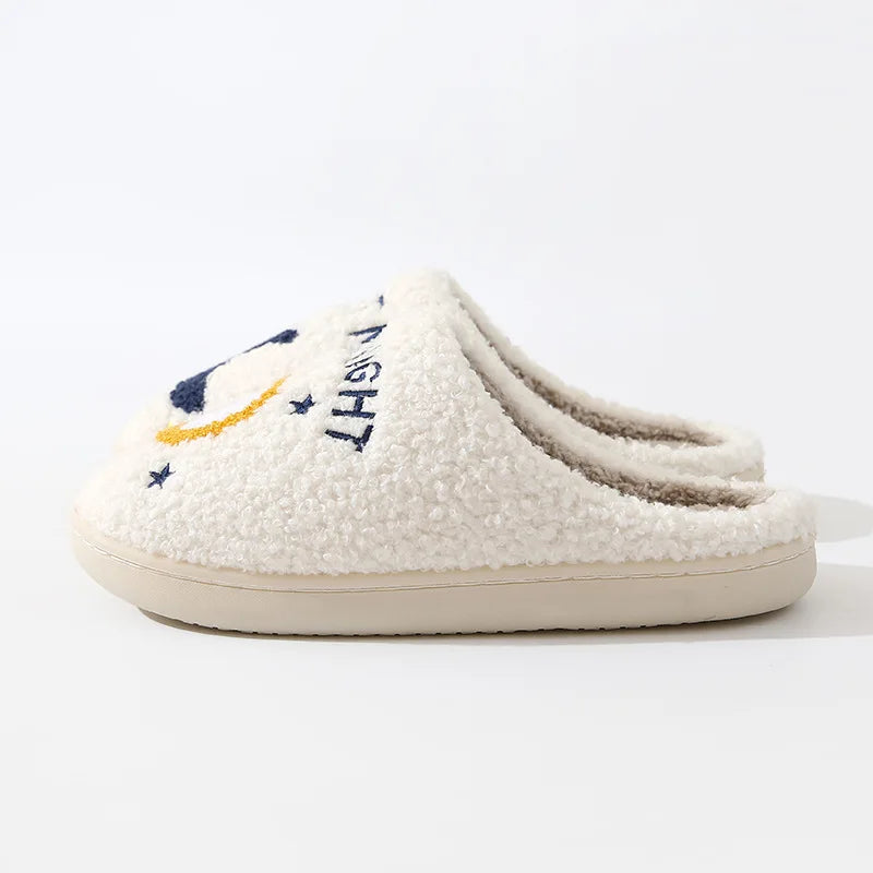 Pantoufles "Meet me" blanches